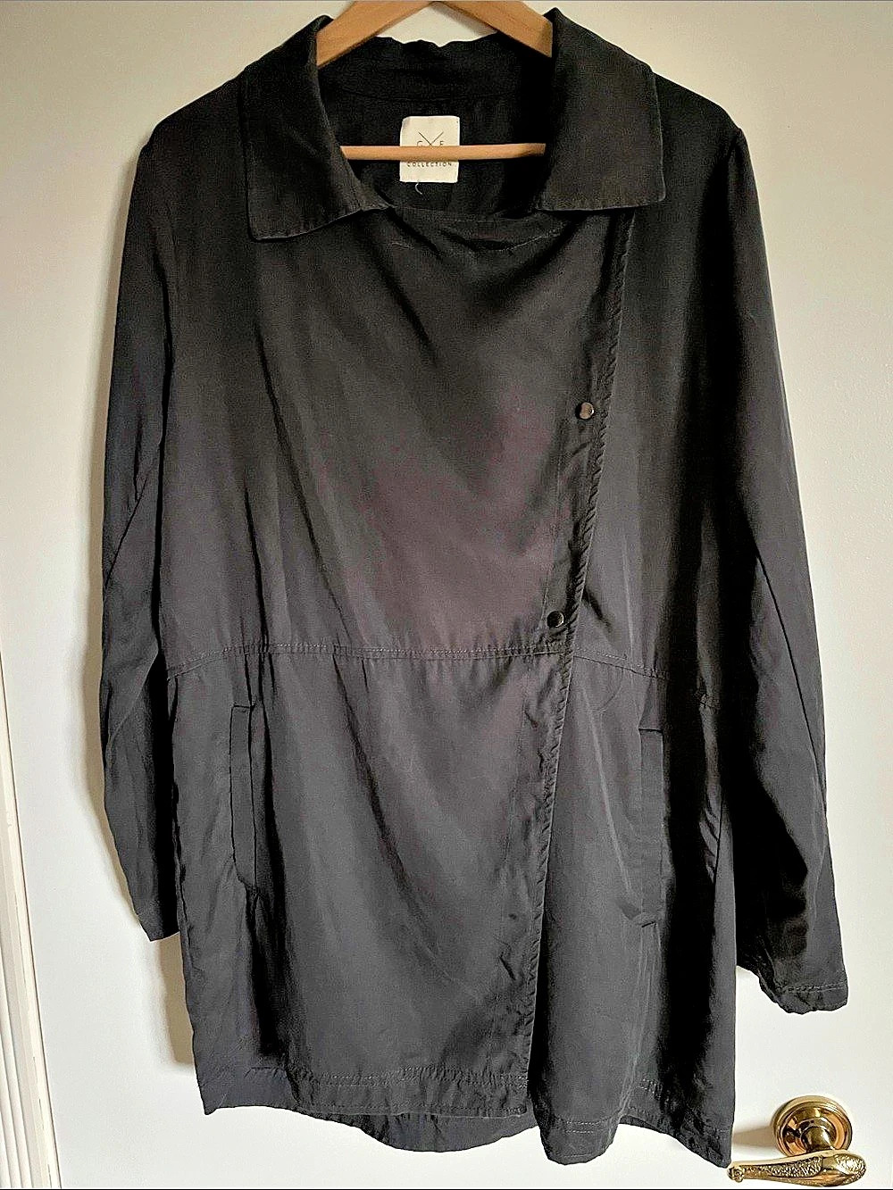 Gentle Fawn Collection Charcoal Tencel Trench Coat